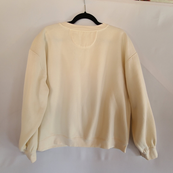 J. Crew Cream Sweater with Gold Buttons - Picture 2 of 9